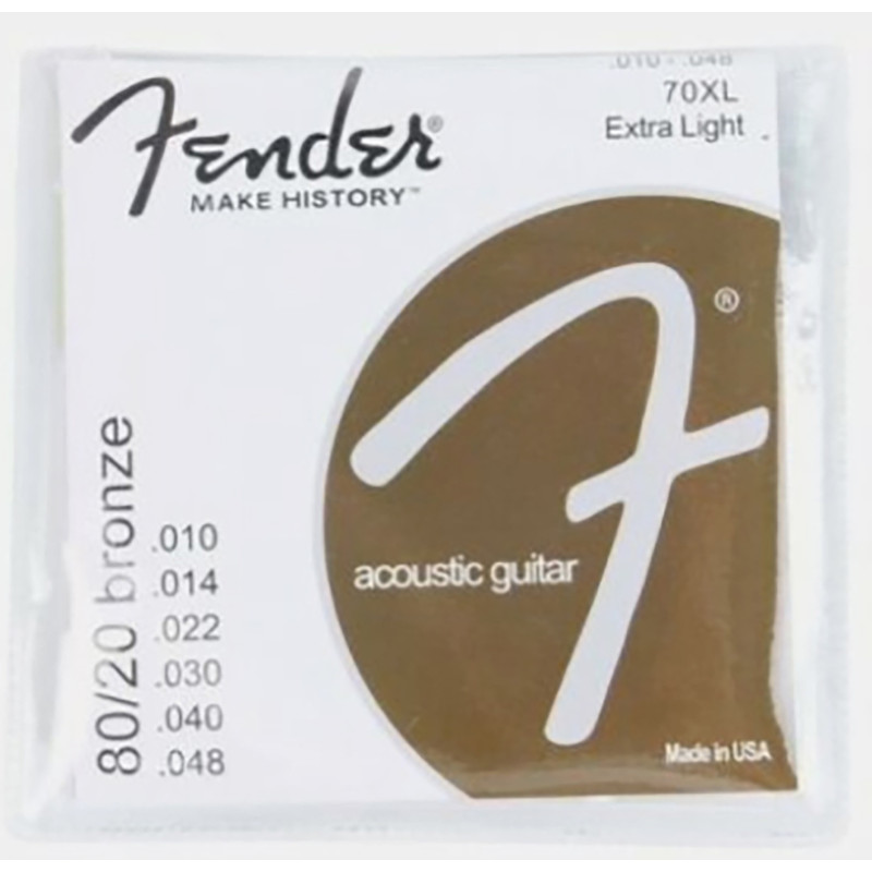 Fender acoustic guitar 70XL extra light